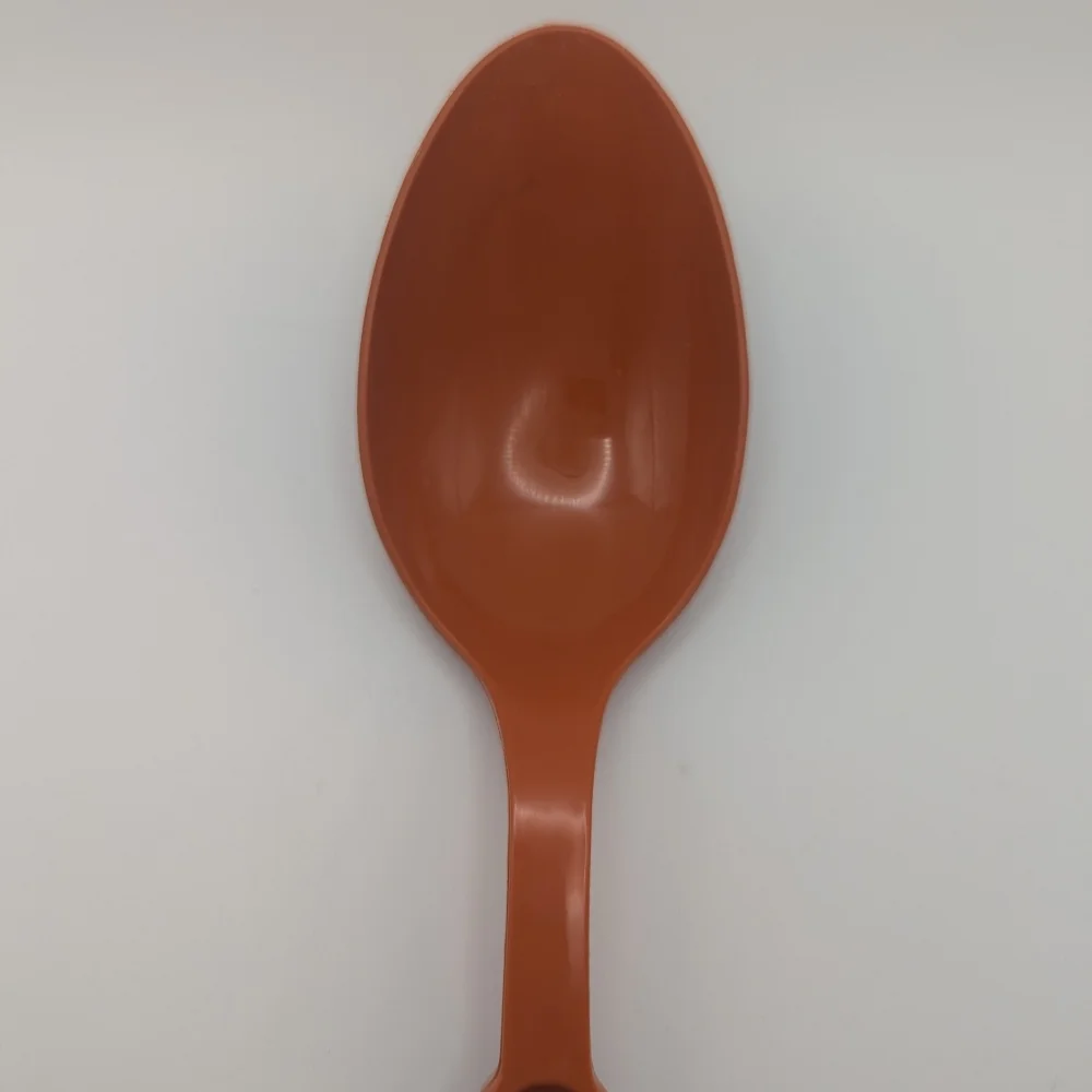Vintage Ekco Orange Solid Serving‎ Spoon Made In USA Dishwasher Safe